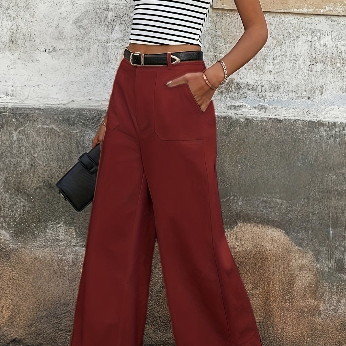 Mara High-Waisted Relaxed Trousers