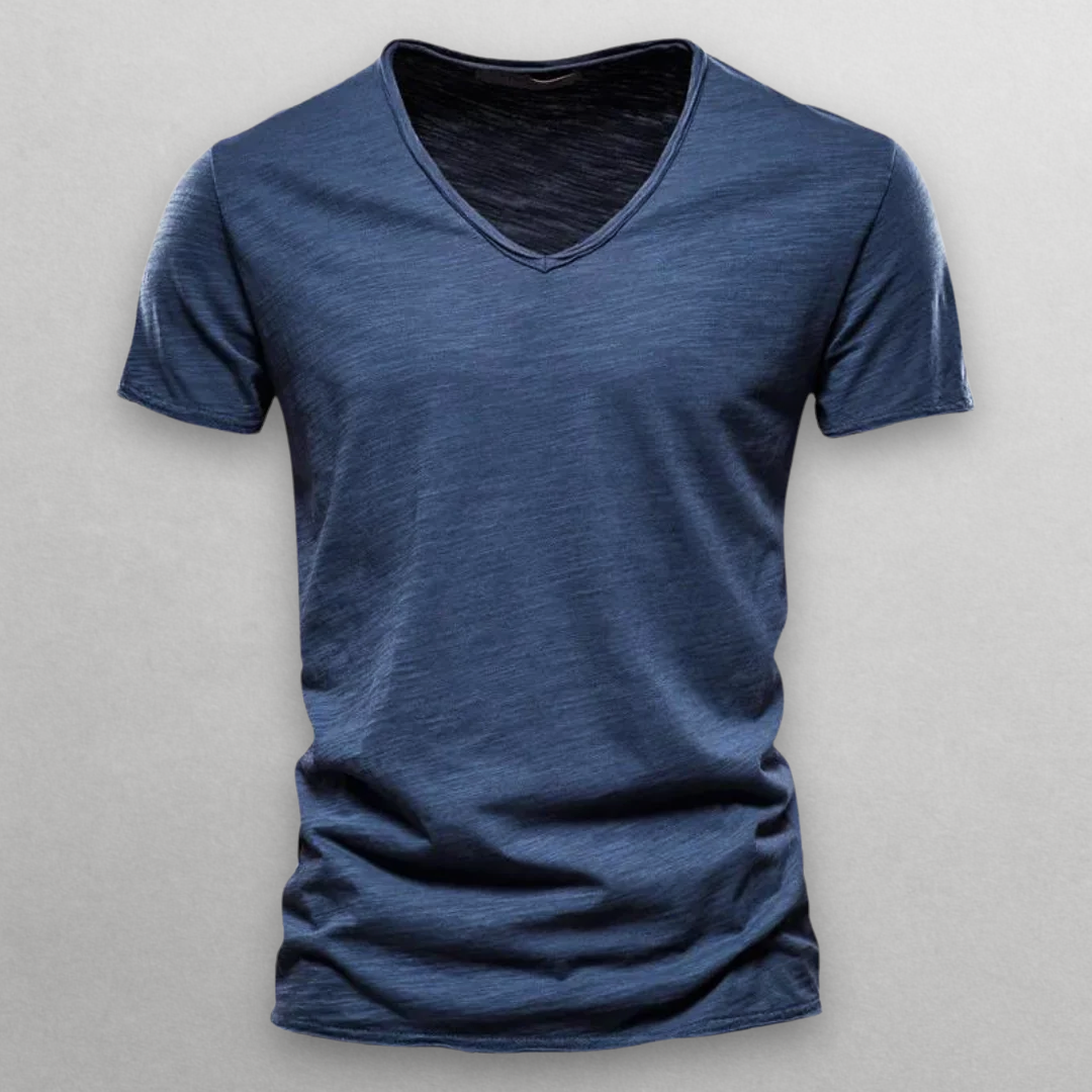 NORI V-NECK COTTON T-SHIRT