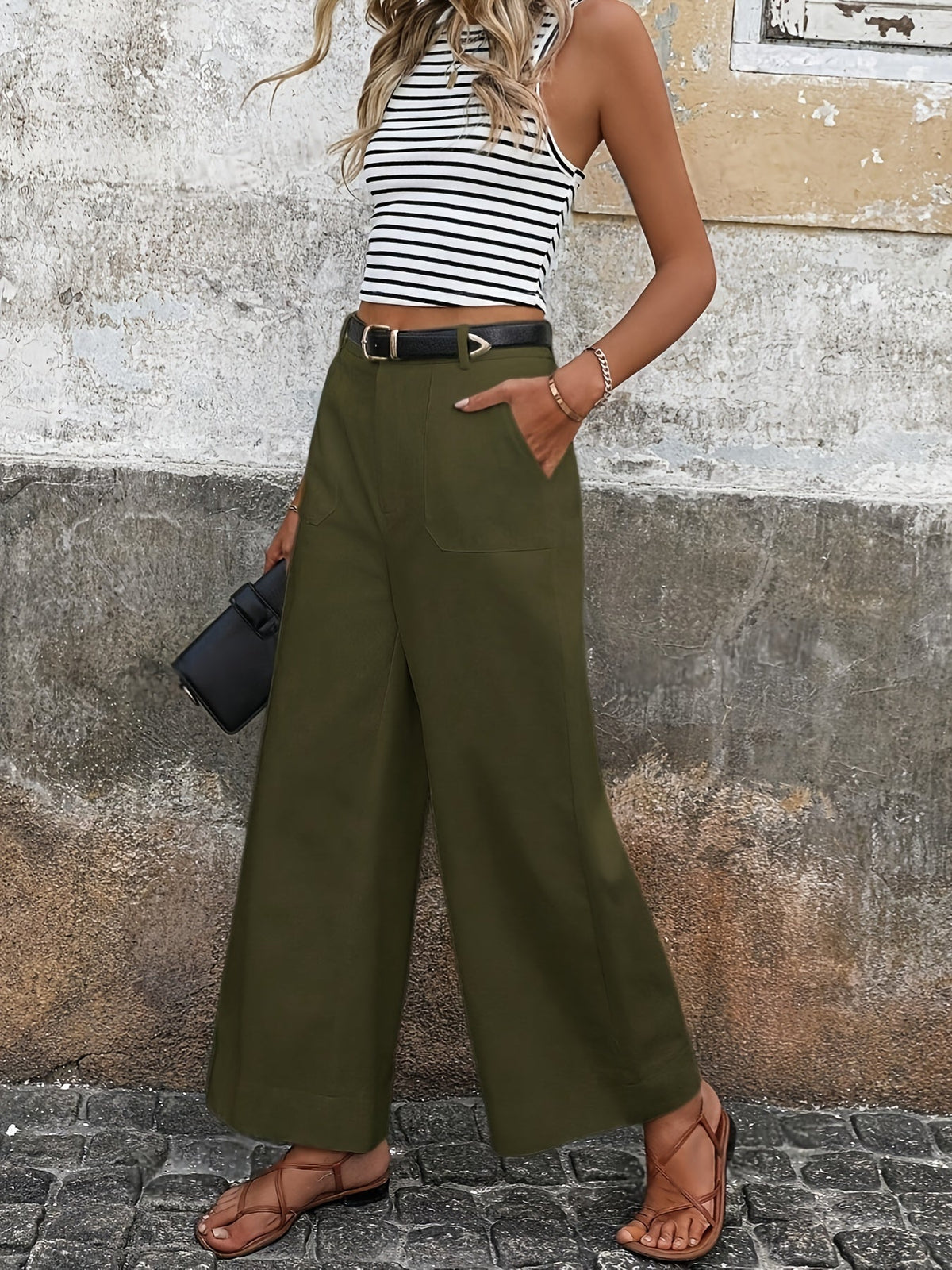 Mara High-Waisted Relaxed Trousers